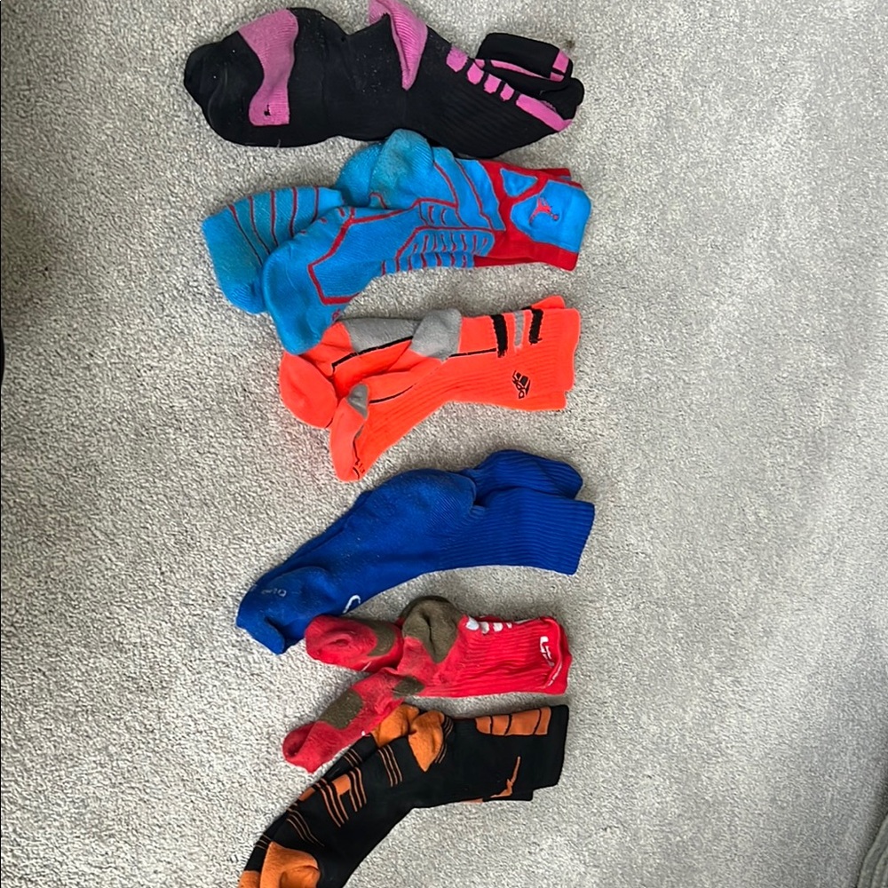 7 pairs Assorted Athletic Socks women 9-11